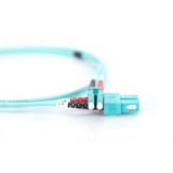 Digitus Cavo patch in fibra ottica, duplex, connettore LC > connettore SC, multimodo OM3 turchese