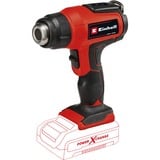 EINHELL Pistola termica a batteria Power X-Change TE-HA 18 Li-Solo, 18 Volt, Soffiatore d'aria calda rosso/Nero