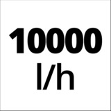 EINHELL RG-DP 4525 390 W 10000 l/h, Pompe immersione e pressione rosso/Nero, 390 W, 10000 l/h, Rosso