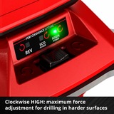 EINHELL Trapano a batteria professionale per terreni GP-EA 18/150 Li BL - Solo, 18 Volt, Trivello per terreno rosso