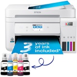 Epson EcoTank ET-4856, Stampante multifunzione bianco, Ad inchiostro, Stampa a colori, 4800 x 1200 DPI, A4, Stampa diretta, Bianco