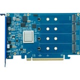 HighPoint Rocket 7604A PCIe Gen5 x16 a 4-M.2x4 NVMe RAID, Scheda RAID 