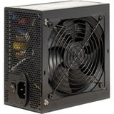 Inter-Tech Argus BPS-600 alimentatore per computer 600 W 20+4 pin ATX ATX Nero, Alimentatore PC Nero, 600 W, 100 - 240 V, 47 - 63 Hz, 8/4 A, 100 W, 520 W