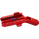 KNIPEX ErgoStrip Blu, Rosso pinza spellacavi rosso/Blu, 1,3 cm, 8 mm, Plastica, Blu, Rosso, 13,5 cm, 74 g