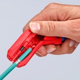 KNIPEX ErgoStrip Blu, Rosso pinza spellacavi rosso/Blu, 1,3 cm, 8 mm, Plastica, Blu, Rosso, 13,5 cm, 74 g