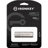 Kingston IronKey Locker+ 50 128 GB alluminio