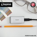 Kingston XS2000 4000 GB Nero, Argento argento/Nero, 4000 GB, USB tipo-C, 3.2 Gen 2 (3.1 Gen 2), 2000 MB/s, Nero, Argento