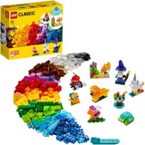 LEGO Classic Mattoncini trasparenti creativi Set da costruzione, 4 anno/i, Plastica, 500 pz, 589 g