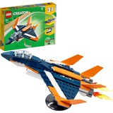 LEGO Creator 3-in-1 Jet supersonico Set da costruzione, 7 anno/i, Plastica, 215 pz, 382 g