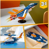 LEGO Creator 3-in-1 Jet supersonico Set da costruzione, 7 anno/i, Plastica, 215 pz, 382 g