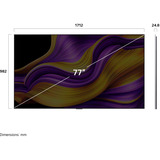 LG OLED77G57LW evo TV, TV OLED argento/Nero