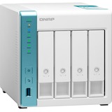 QNAP TS-431K server NAS e di archiviazione Tower Collegamento ethernet LAN Bianco Alpine AL-214 NAS, Tower, Annapurna Labs, Alpine AL-214, Bianco