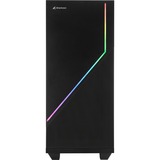 Sharkoon RGB FLOW Midi Tower Nero Nero, Midi Tower, PC, Nero, ATX, micro ATX, Mini-ITX, Multi, 16,5 cm