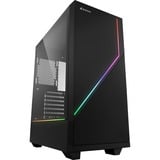 Sharkoon RGB FLOW Midi Tower Nero, Chassis Tower Nero, Midi Tower, PC, Nero, ATX, micro ATX, Mini-ITX, Multi, 16,5 cm