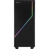 Sharkoon RGB FLOW Midi Tower Nero, Chassis Tower Nero, Midi Tower, PC, Nero, ATX, micro ATX, Mini-ITX, Multi, 16,5 cm