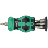 Wera Kraftform Kompakt Stubby Magazin RA 4, Set di bit Nero/Verde
