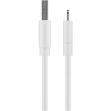 goobay 72905 cavo Lightning 0,5 m Bianco bianco, 0,5 m, Lightning, USB A, Maschio, Maschio, Bianco