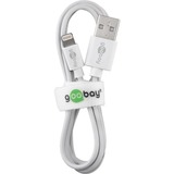 goobay 72905 cavo Lightning 0,5 m Bianco bianco, 0,5 m, Lightning, USB A, Maschio, Maschio, Bianco