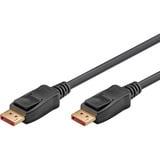 goobay Cavo DisplayPort 2.1, certificato, 16K @ 60Hz, 80 Gbit/s Nero