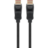 goobay Cavo DisplayPort 2.1, certificato, 16K @ 60Hz, 80 Gbit/s Nero