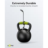 goobay Cavo Ethernet USB-A 3.2 Gen1 connettore > connettore RJ-45, Scheda di rete Nero/Argento