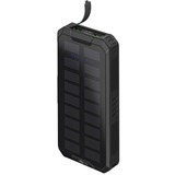 goobay Powerbank a ricarica rapida per esterni 20.000 mAh con solare Nero