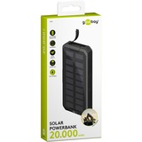 goobay Powerbank a ricarica rapida per esterni 20.000 mAh con solare Nero