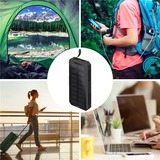 goobay Powerbank a ricarica rapida per esterni 20.000 mAh con solare Nero