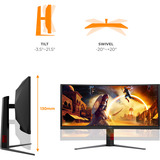 AOC CU34G4ZCA, Monitor di gioco Nero