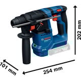 Bosch Martello perforatore a batteria GBH 18V-18 Professional solo, 18Volt, Trapano a percussione blu/Nero