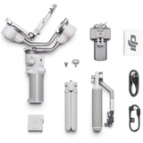 DJI Pacchetto combo stabilizzatore per smartphone RS 4 Mini, Sistema steadycam grigio chiaro