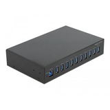 DeLOCK 64112 hub di interfaccia USB 3.2 Gen 1 (3.1 Gen 1) Type-B 5000 Mbit/s Nero Nero, USB 3.2 Gen 1 (3.1 Gen 1) Type-B, USB 3.2 Gen 1 (3.1 Gen 1) Type-A, 5000 Mbit/s, Nero, Potenza, AC