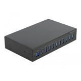 DeLOCK 64112 hub di interfaccia USB 3.2 Gen 1 (3.1 Gen 1) Type-B 5000 Mbit/s Nero, Hub USB Nero, USB 3.2 Gen 1 (3.1 Gen 1) Type-B, USB 3.2 Gen 1 (3.1 Gen 1) Type-A, 5000 Mbit/s, Nero, Potenza, AC