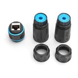 Digitus Accoppiatore di collegamento esterno CAT.6A, IP68, RJ-45, Frizione Nero