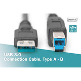 Digitus Cavo di collegamento USB 3.2 Gen 1 USB-A > USB-B Nero