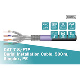 Digitus Cavo interrato professionale Cat.7 S/FTP, simplex, PE Nero