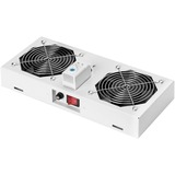 Digitus Unità di ventilazione sul soffitto per alloggiamenti a parete da 483 mm (19"), Modulo fan grigio, Grigio, 2 ventola(e), 276 m³/h, Turchia, 2 kg, 380 mm