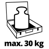 EINHELL 4530049 Cassetta degli attrezzi Plastica Rosso rosso/Nero, Cassetta degli attrezzi, Plastica, Rosso, 30 kg, Cardine, 550 mm