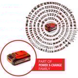 EINHELL Batteria Power-X-Change Plus 18 Volt 4,0 Ah rosso/Nero
