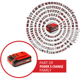 EINHELL Batteria Power-X-Change Plus 18 Volt 4,0 Ah rosso/Nero
