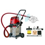 EINHELL Professional TP-VC 36/30 S Auto - Solo, 36Volt (2x18V), Aspira bagnato / asciutto rosso/in acciaio inox