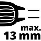 EINHELL RT-ID 65 Senza chiave 2,1 kg rosso/Nero, Senza chiave, 2,5 cm, 1 cm, 1,3 cm, 3000 Giri/min, 48000 bpm