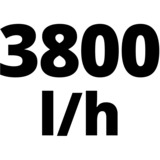 Einhell GC-GP 6538 650 W 3,6 bar 3800 l/h rosso/Nero, 650 W, 3,6 bar, 3800 l/h, Nero, Rosso, Argento