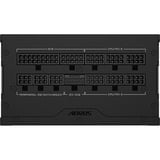 GIGABYTE AORUS ELITE P1000W ICE Alimentatore - PCIe 5.0, 80 PLUS Platinum, Design completamente modulare, Ventola da 120 mm, Compatibile con ATX 3.0, Spina EU, Alimentatore PC Nero, 80 PLUS Platinum, Design completamente modulare, Ventola da 120 mm, Compatibile con ATX 3.0, Spina EU, 1000 W, 100 - 240 V, 50/60 Hz, 15 - 6.5 A, Attivo, 125 W