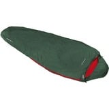 High Peak Sacco a pelo a mummia Ultra Pak 500 ECO verde scuro/Rosso