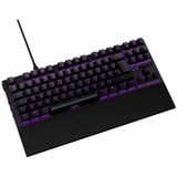 NZXT KB-1TKDE-BR tastiera USB QWERTZ Tedesco Nero Nero, Tenkeyless (80 - 87%), USB, Interruttore a chiave meccanica, QWERTZ, LED, Nero