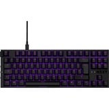 NZXT KB-1TKDE-BR tastiera USB QWERTZ Tedesco Nero Nero, Tenkeyless (80 - 87%), USB, Interruttore a chiave meccanica, QWERTZ, LED, Nero