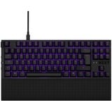 NZXT KB-1TKDE-BR tastiera USB QWERTZ Tedesco Nero Nero, Tenkeyless (80 - 87%), USB, Interruttore a chiave meccanica, QWERTZ, LED, Nero