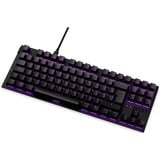 NZXT KB-1TKDE-BR tastiera USB QWERTZ Tedesco Nero Nero, Tenkeyless (80 - 87%), USB, Interruttore a chiave meccanica, QWERTZ, LED, Nero