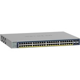 Netgear GS752TP Gestito L2/L3/L4 Gigabit Ethernet (10/100/1000) Supporto Power over Ethernet (PoE) 1U Nero, Interruttore Gestito, L2/L3/L4, Gigabit Ethernet (10/100/1000), Supporto Power over Ethernet (PoE), Montaggio rack, 1U